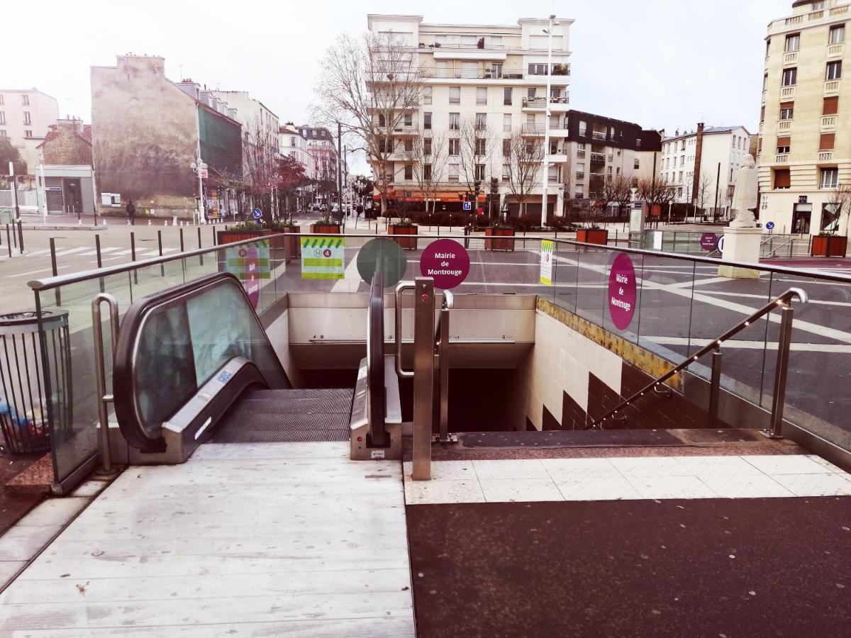 Studio Situe Dans Un Quartier Calme Et Residentiel A Montrouge A Seulement 2 Minutes Du Metro Екстериор снимка